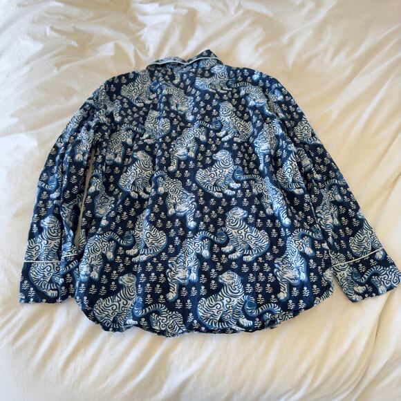 Printfresh Sleep Shirt in Tiger Queen Navy Size L - Picture 4 of 5